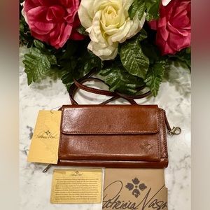 Patricia Nash Albarese Crossbody Zip Wallet Organizer.